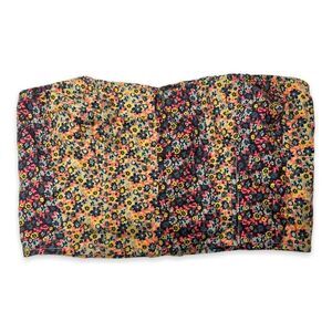 Urban Outfitters sparkle & fade Floral Bandaeu Top Doppamine Dressing Size M